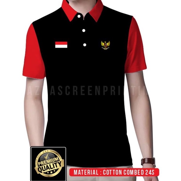 Produk KAOS KERAH PRIA KAOS KERAH KEMEJA KAOS KASUAL PRIA LOGO BORDIR KAOS LOGO GARUDA KAOS LOGO BEN