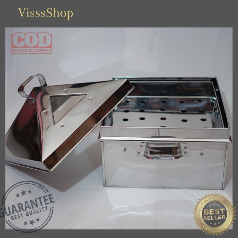 Terlaris Kukusan Stainless 30 Cm Panci Kukus Dimsum Klakat Kotak 84