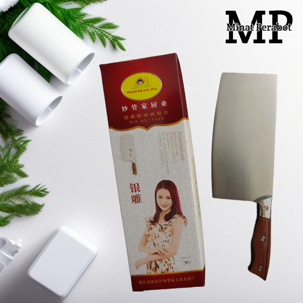 GOLOK AL 1425  STAINLESS DAGING DAN TULANG BAGUS DAN TEBAL SUPER TAJAM  MURAH/PISAU BAJA ASLI KOKOH