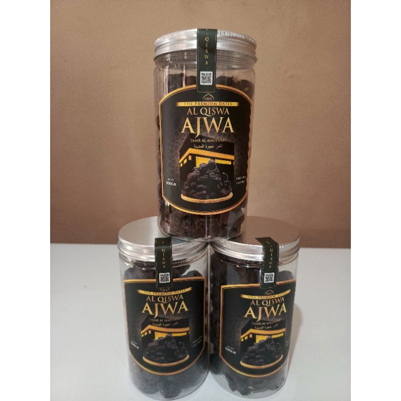 

kurma ajwa 500 gram panen terbaru produksi 2025 exp 2027