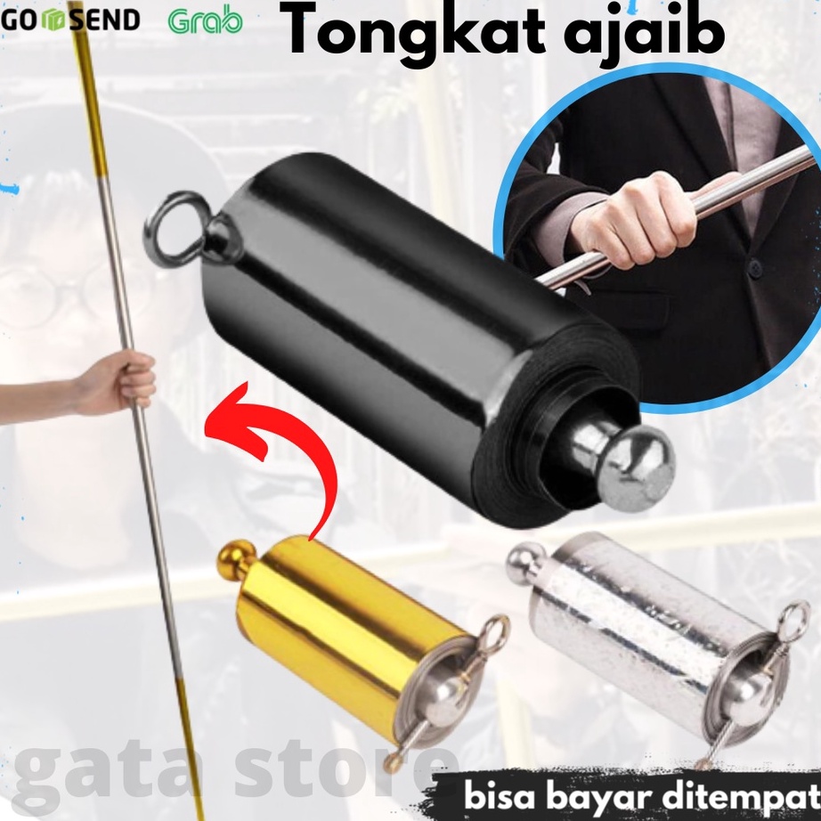 KP8 Tongkat Sulap Ajaib sihir besi metal Mainan Anak laki laki perempuan