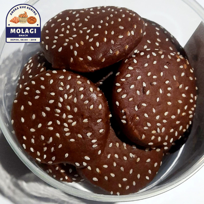 

Kue Gambang Toples (isi 15 pcs) / Roti Gambang Wijen Gula Aren - Molagi Snack