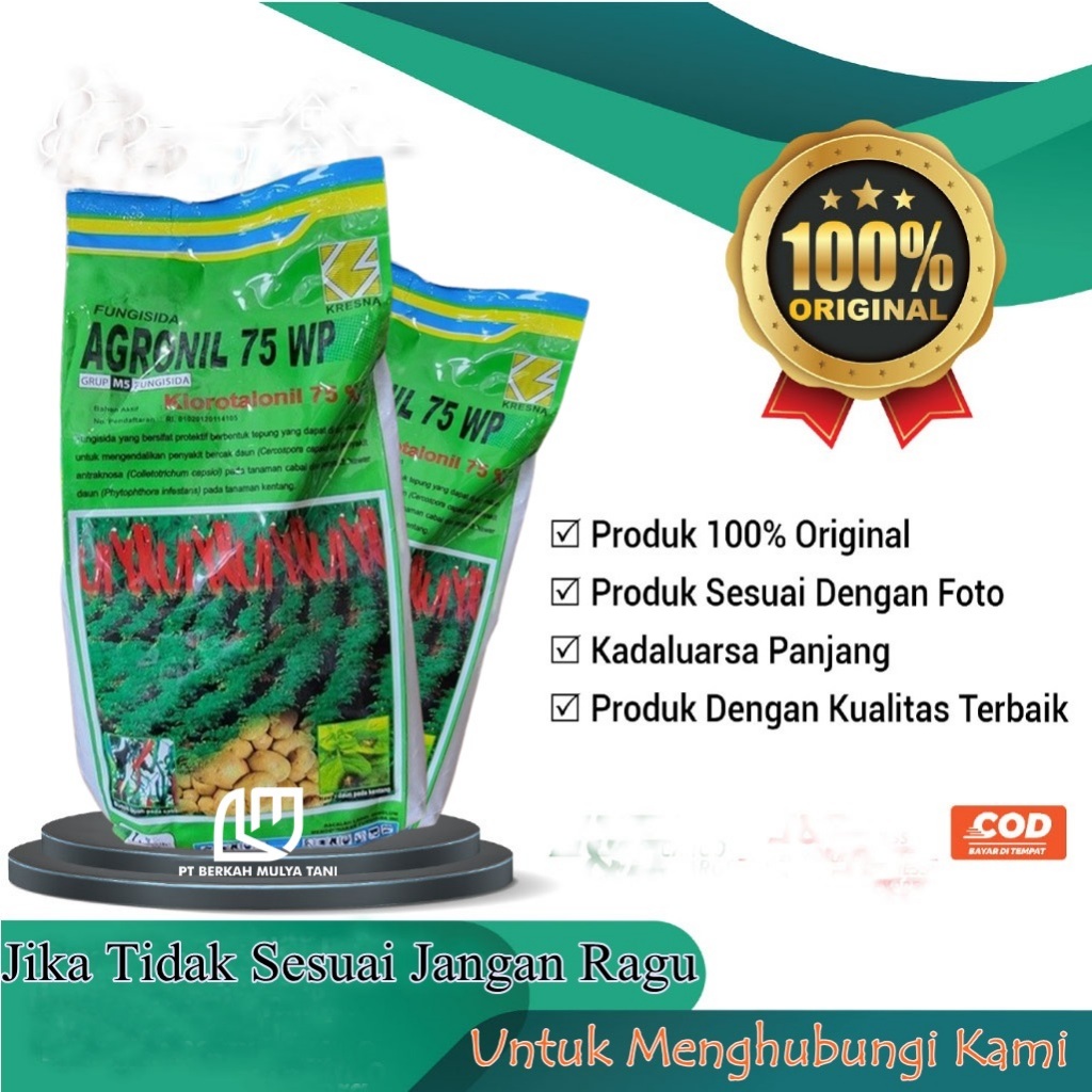 Fungisida Agronil 75wp 500 Gram