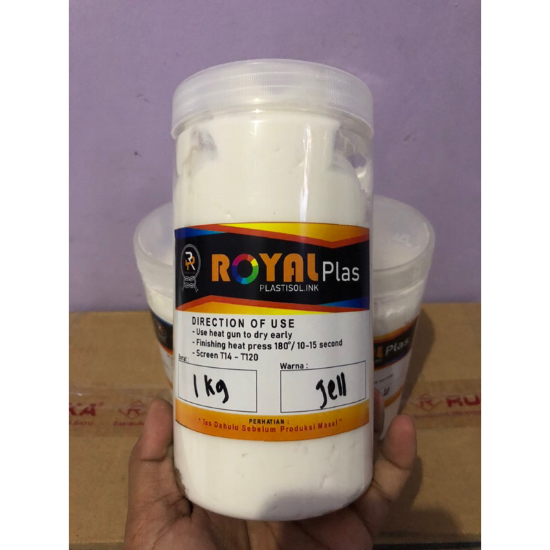 

Tinta Plastisol Clear/Jell @ 1kg Royalplas