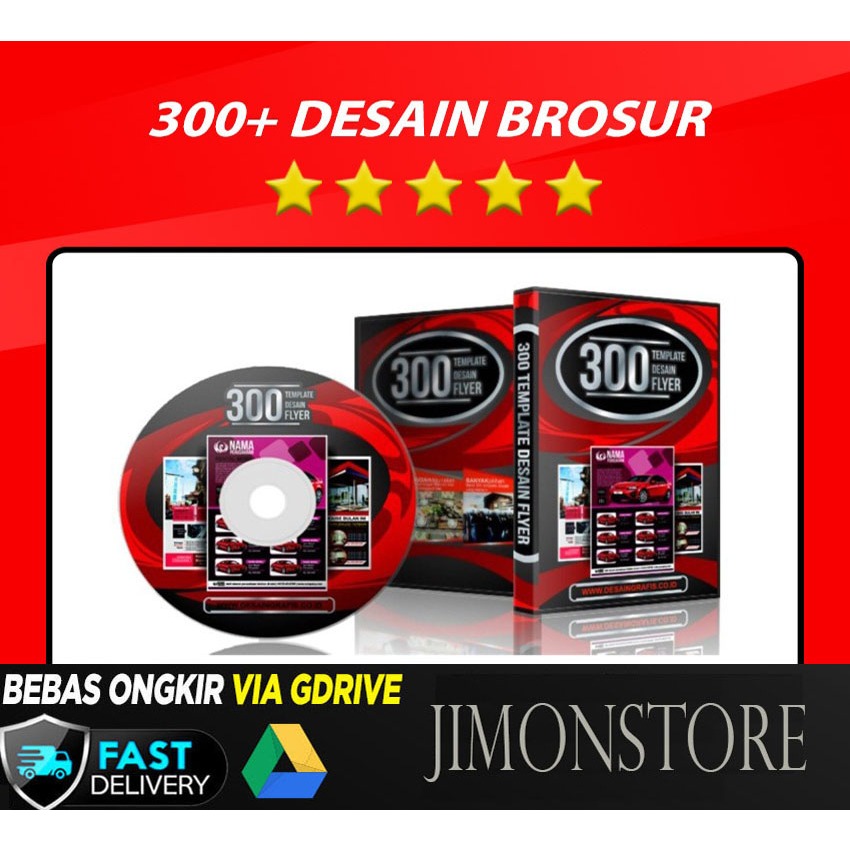 Paket 300 Template Desain Brosur Flyer Pamflet Design Fliyer Usaha Percetakan Pamplet