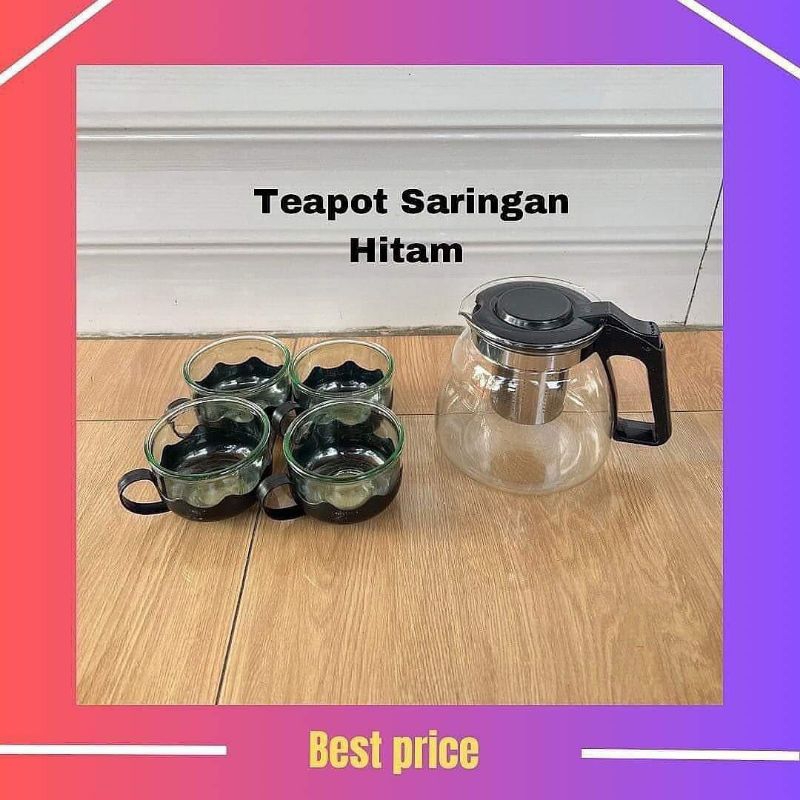 teapot saringan hitam
