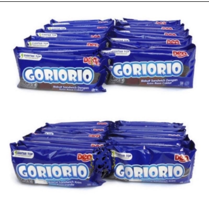 

Deo Goriorio sandwich 1 renceng isi 10 x 14 gr