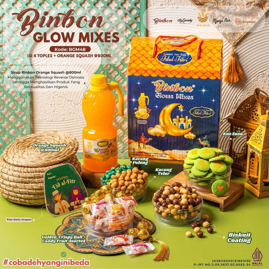 

BINBON GLOW MIX / KUE KERING SIRUP / HAMPERS LEBARAN