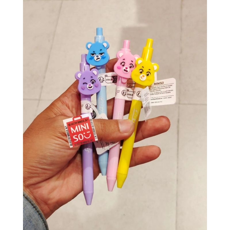 

MINISO Gel Pen CARE BEARS Collection (0.5mm Black Ink) Purple / Blue / Pink / Yellow