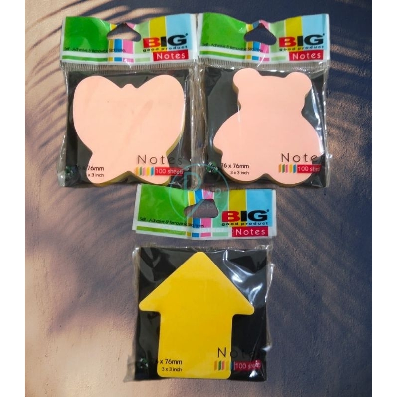 

(1 PCS) STICK NOTES BENTUK 76x76/3x3mm BIG