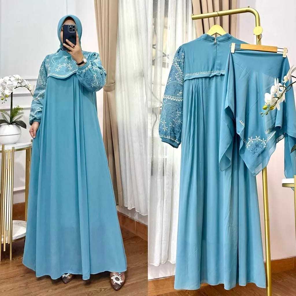 GAMIS CERUTY BABYDOLL IMPORT PREMIUM ( FREE HIJAB )