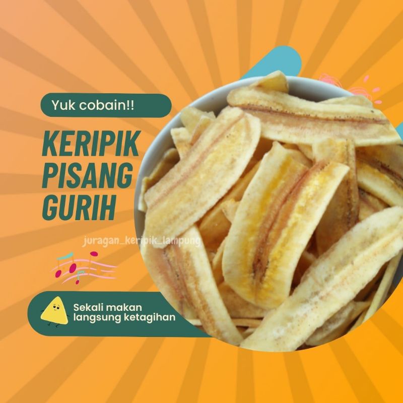 

KERIPIK PISANG GURIH | 250 GR | KHAS LAMPUNG