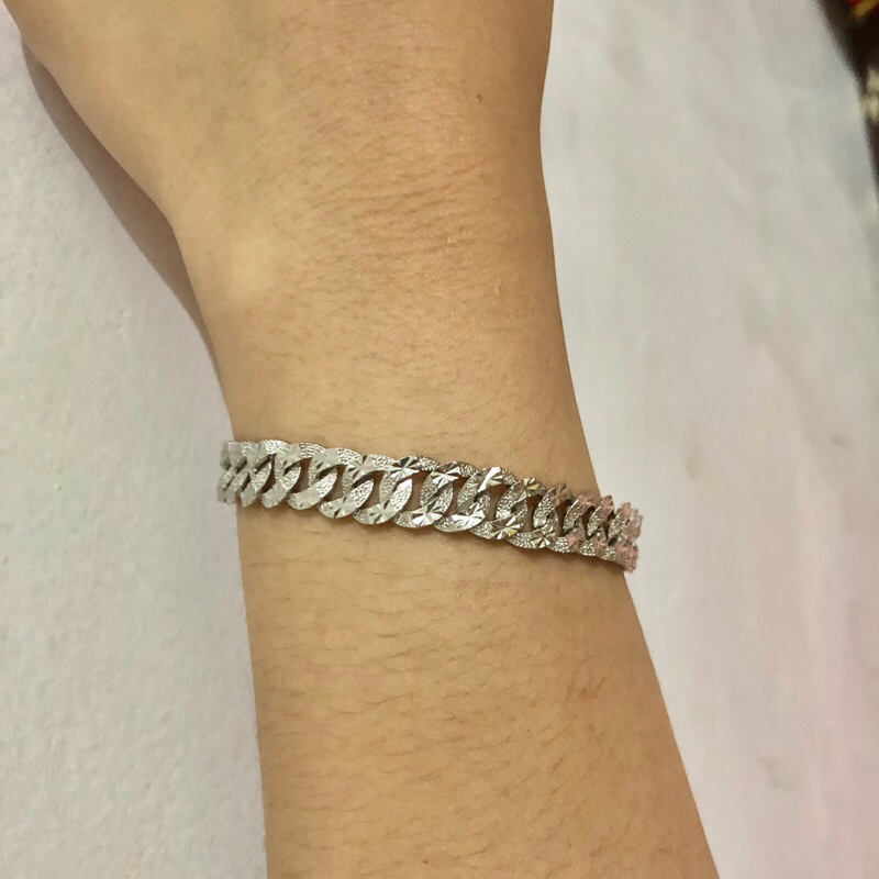 gelang naga putih titanium