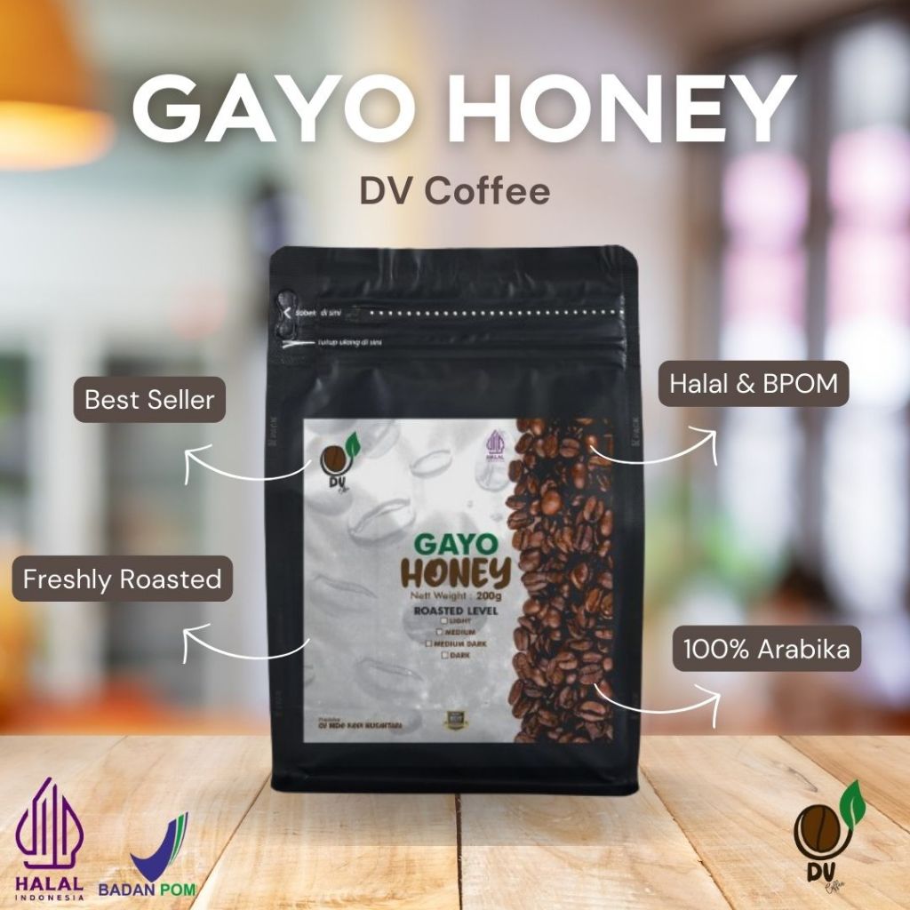 

DV Coffee Gayo Honey - 200 gram