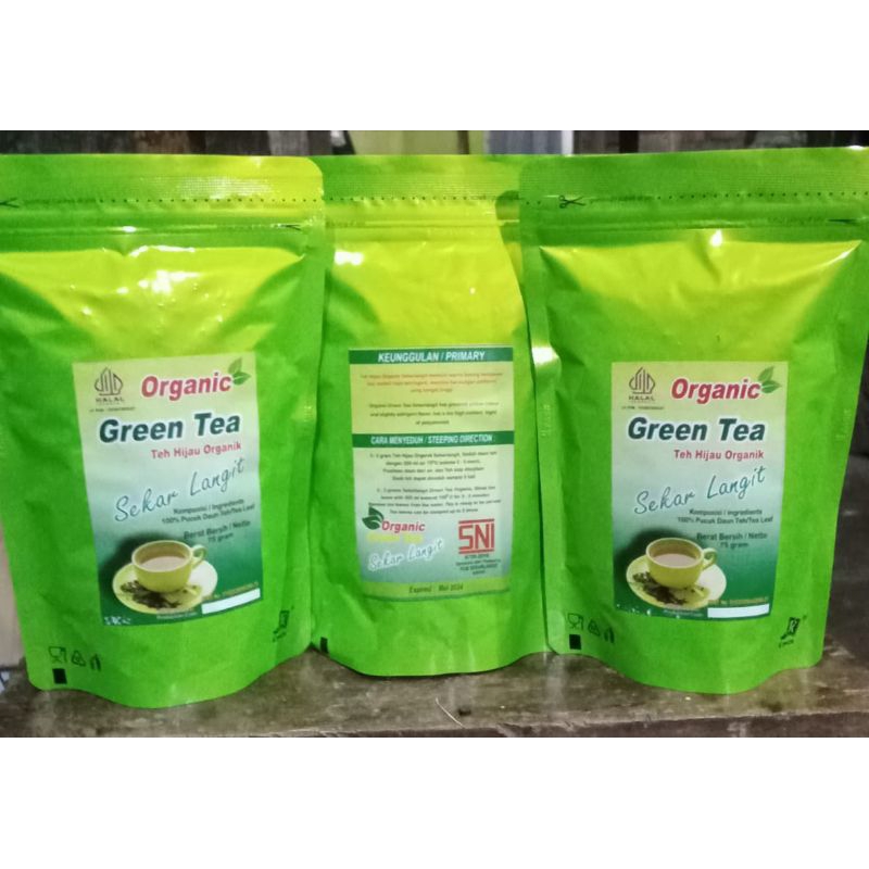 

Teh hijau organik kualitas premium/green tea
