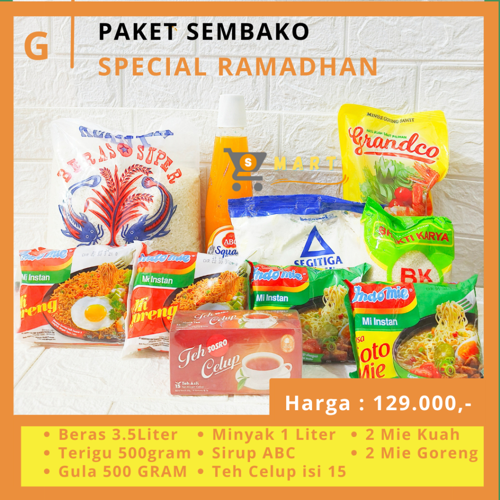 

Paket Sembako Ramadhan G / Paket Sembako Murah / Sirup ABC