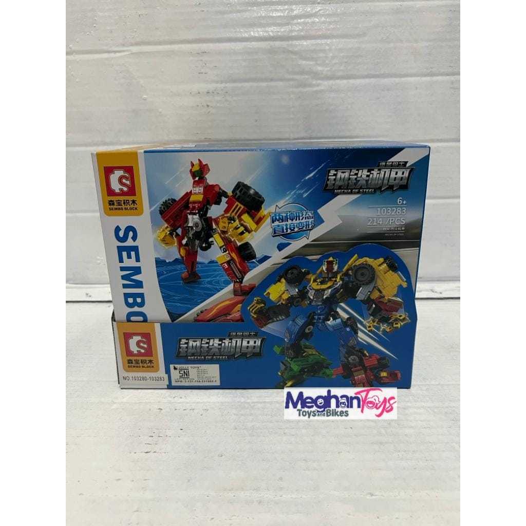 MAINAN ANAK LEGO SERI MOBIL TEMPUR 4 IN 1 BISA BERUBAH MENJADI ROBOT