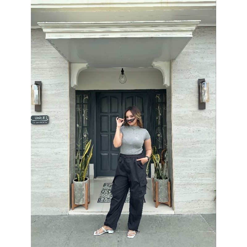 celana cargo wanita celana cargo Korea cargo joger celana wanita pakaian wanita tren pakaian wanita 