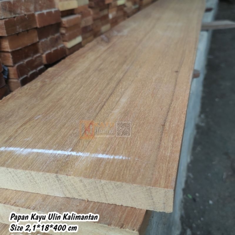 PAPAN KAYU ULIN KALIMANTAN MURAH HALUS 2,1 x 18 x 400 cm