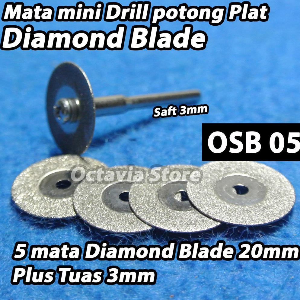 Diskon promo mata bor potong plat mini Drill 1 set lengkap OSB5 EV