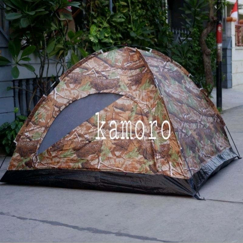 0Tenda camping gunung camo loreng kap 4 Orang JY-50