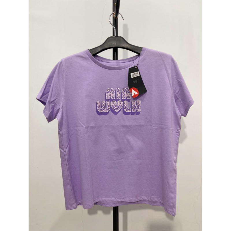 BAJU KAOS WANITA AIRWALK AIWXT230504E TARAT SHIRTS PURPLE ORIGINAL