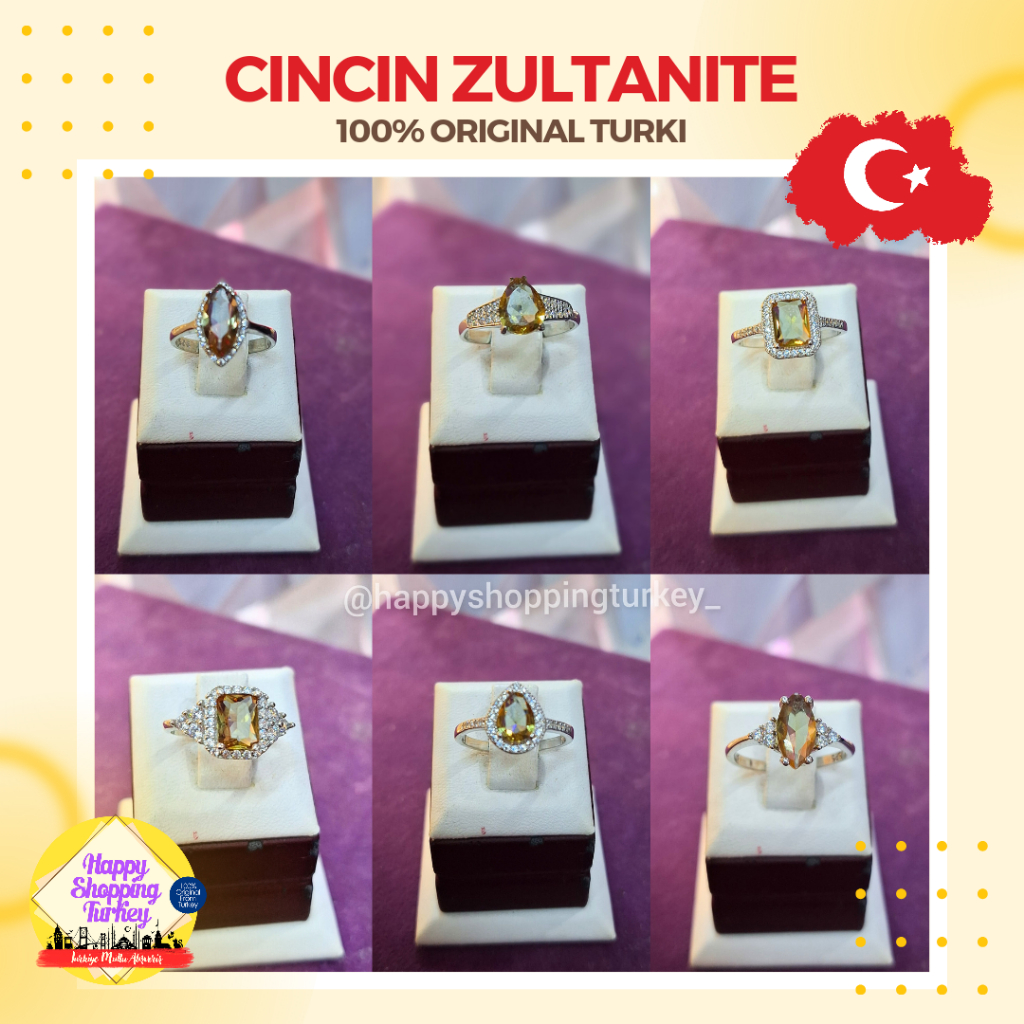 CINCIN ZULTANITE ORI TURKI / CINCIN ZULTANITE TURKI / ZULTANITE TURKI / CINCIN SILVER