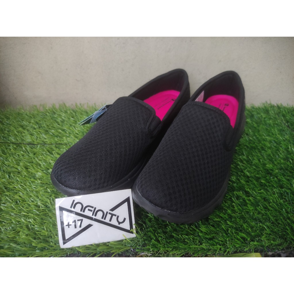 Champion Rewind Detente Full Black Women - Sepatu Slip-On Champion Wanita - 100% Original, New & BNI