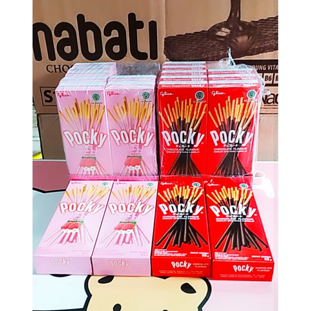 

❤️ Albani ❤️ Pocky Mini 22 gr - Coklat - Strawberry - Cookies Cream - Stik Coklat Renyah