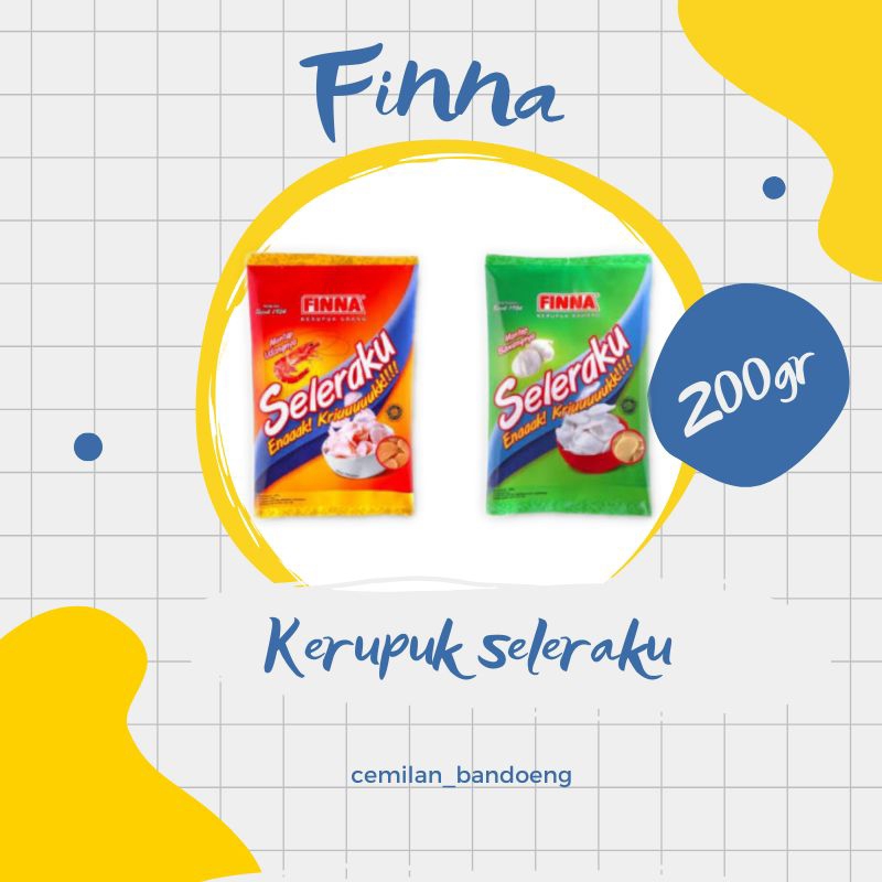 

kerupuk mentah finna seleraku kemasan 200gr