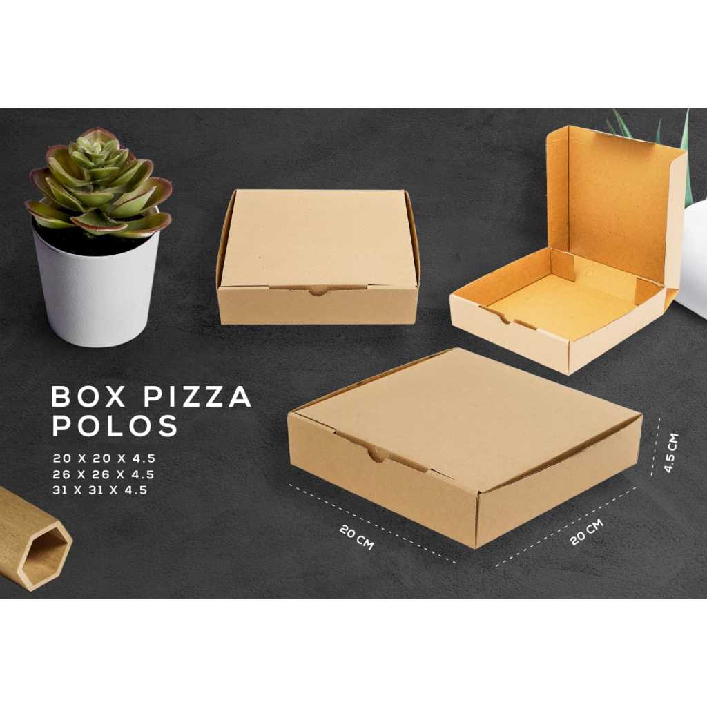 

#024 Box Kardus Pizza polos Size 31x31x5cm