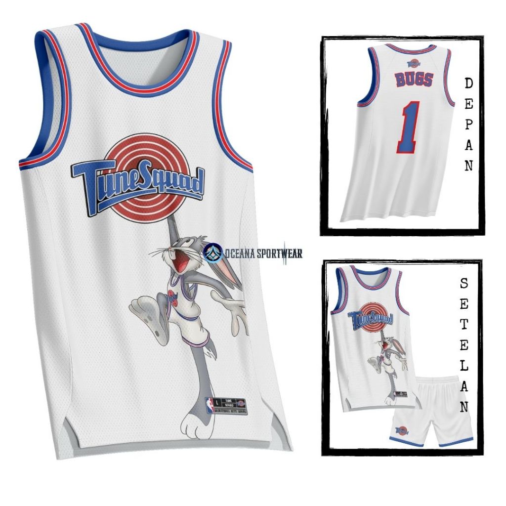 BAJU JERSEY BASKET TUNE SQUAD BUGS FULL PRINTING PREMIUM GRATIS NAME SET