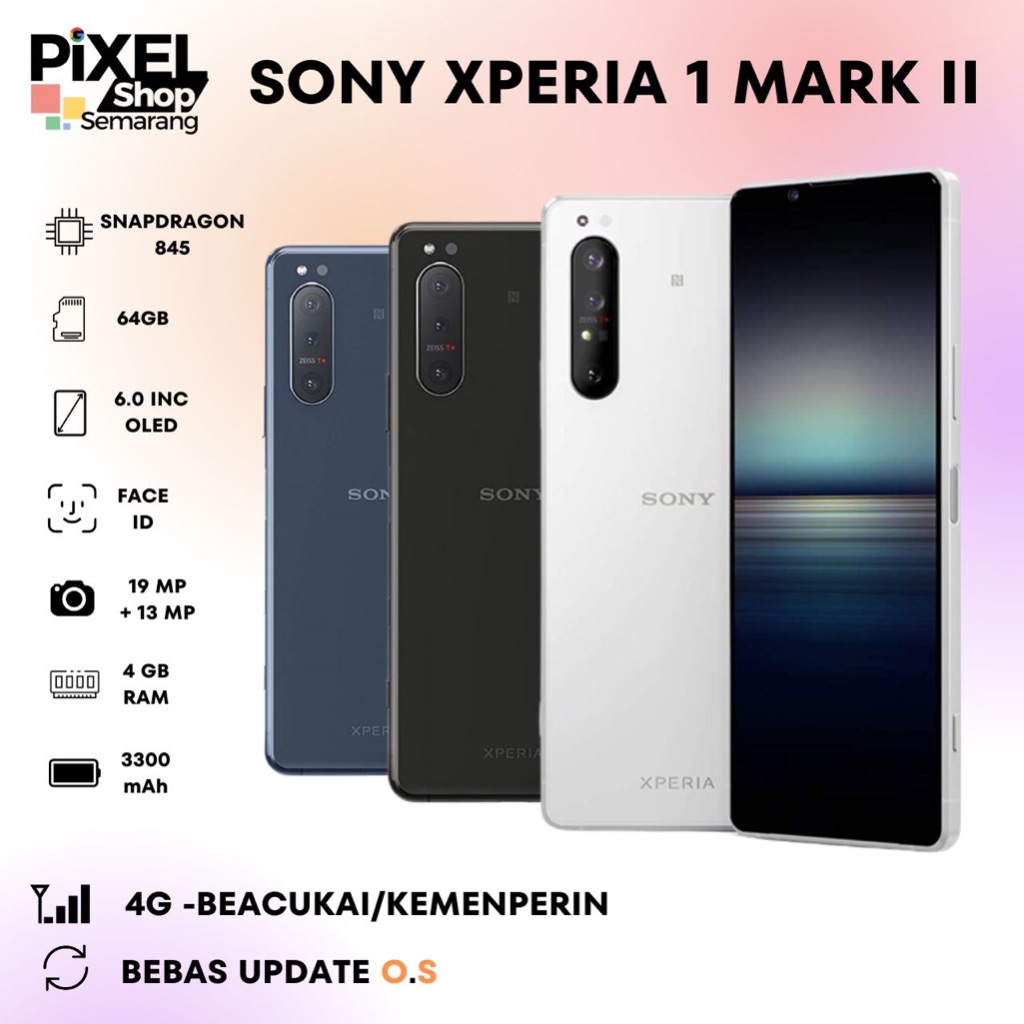 Xperia 1 Mark ii 8/128GB Super Mulus Istimewa Bergaransi ALL OPERATOR INDONESIA