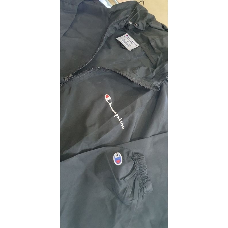 champion anorak jacket hitam