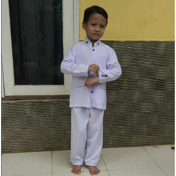 Jasko Setelan Anak / Jas Koko Anak Muslim Baju+Celana / Jas Anak Laki-Laki / Baju Pesantren / Sunat