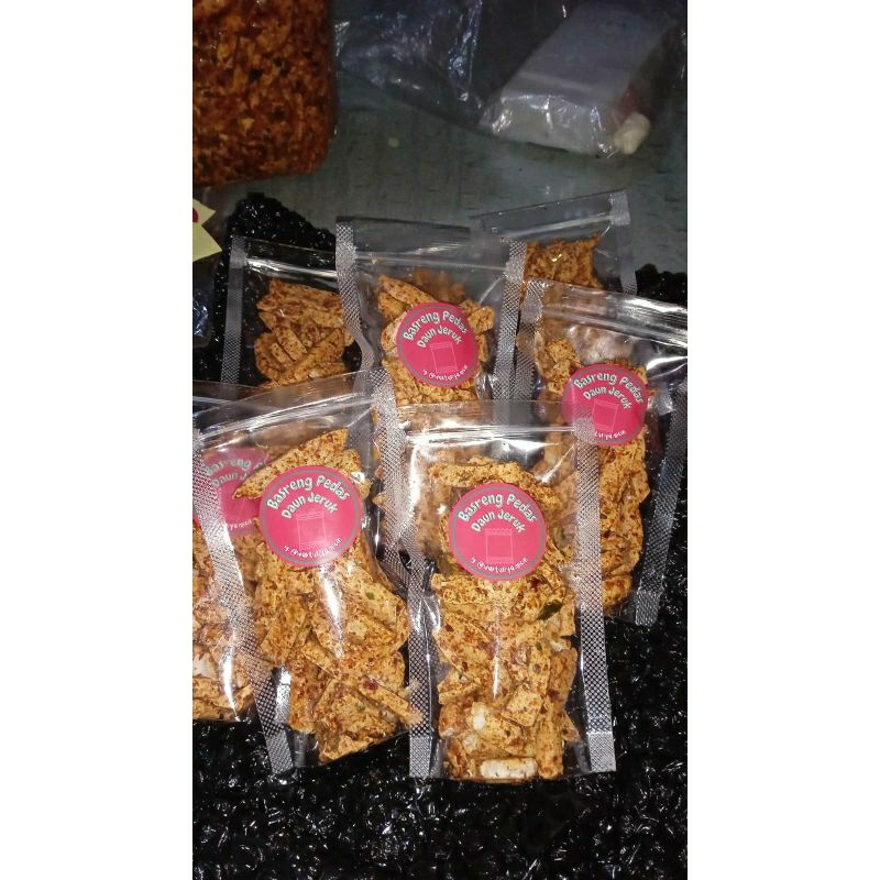 

Basreng pedas nagih daun jeruk