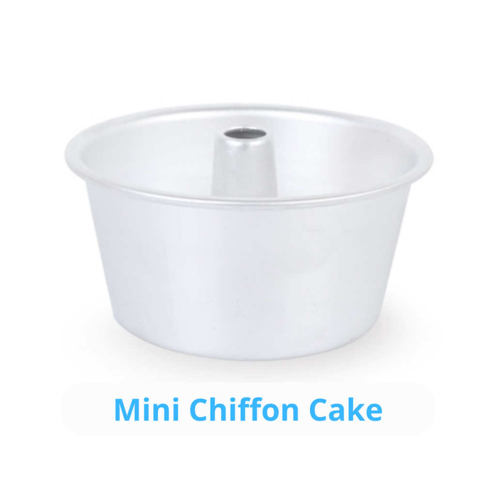 Mini Chiffon Cake Alumunium / Cetakan Sifon Mini Aluminium