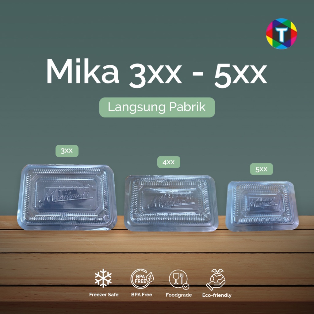 Mika Plastik Kue Jajanan Basah & Kering 3xx 4xx 5xx / Kemasan Makanan Eceran - Eco-Friendly / Food G