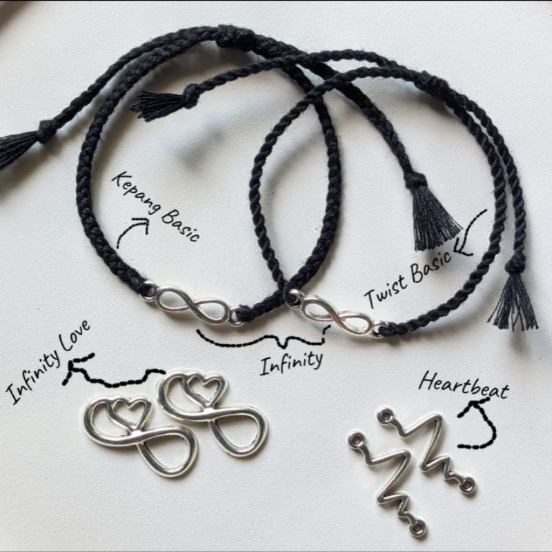 Gelang couple Infinity ( free cincin manik couple) | Couple Bracelet'ts Infinity | couple boyfriend 