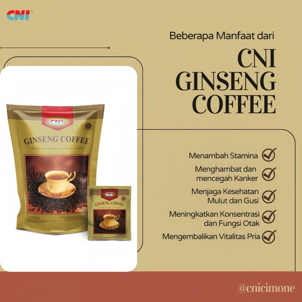 

CNI Kopi Ginseng 400gr