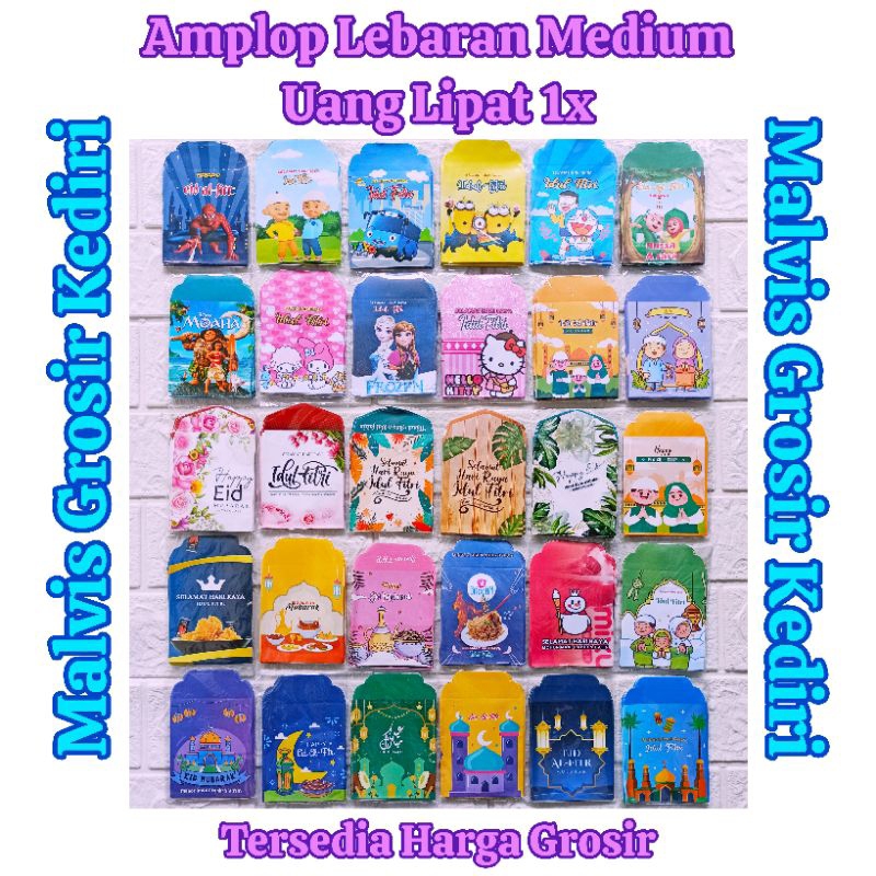 

Amplop Lebaran Idul Fitri 2025 Medium Besar / Angpao Lebaran Hari Raya 7x12 Cm / Amplop Lebaran Idul Fitri Karakter Muslim