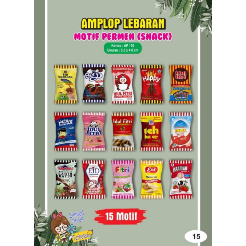 

Amplop Lebaran || Amplop THR Permen || 1pack mix 10pc