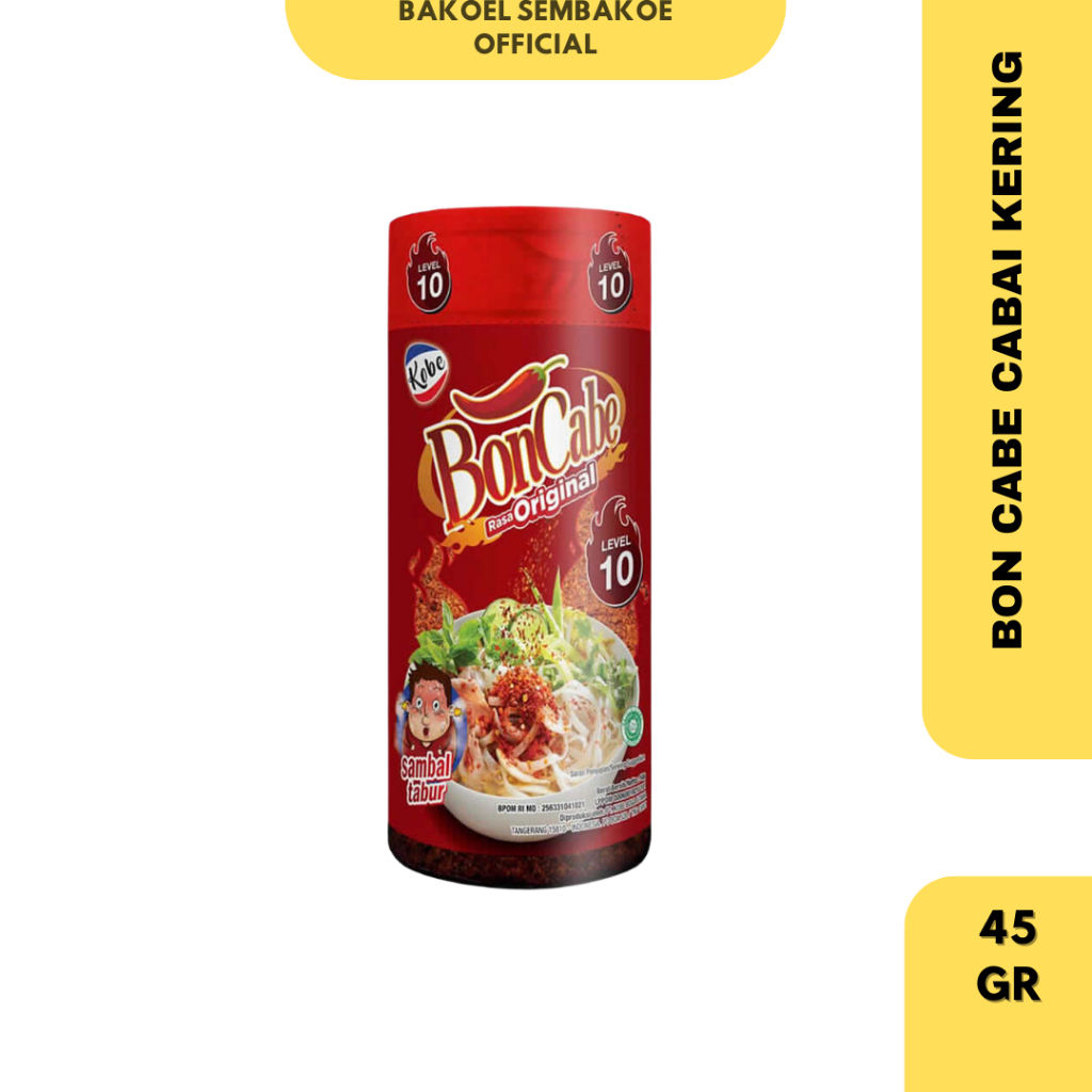 

KOBE BON CABE Cabai Kering Berbumbu Original 45gr