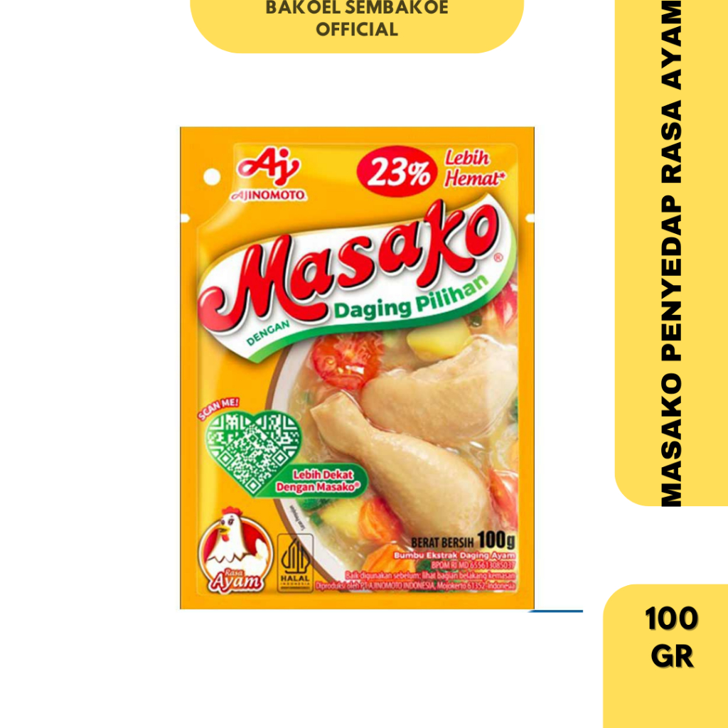 

Ajinomoto Penyedap Rasa Masako Ayam 100gr