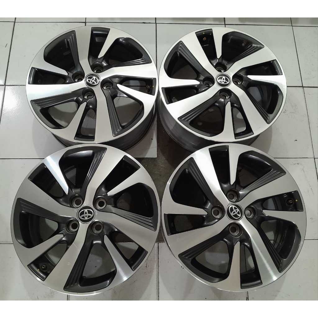 VELG MOBIL SECOND ORI STANDAR YARIS TRD RING 16 PCD 4X100