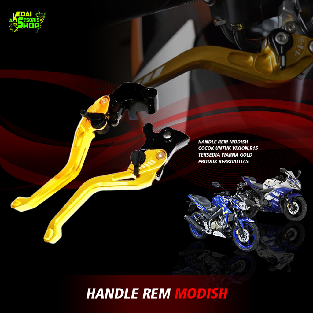 HANDLE REM VARIASI MERK MODISH UNTUK MOTOR VIXION,R15
