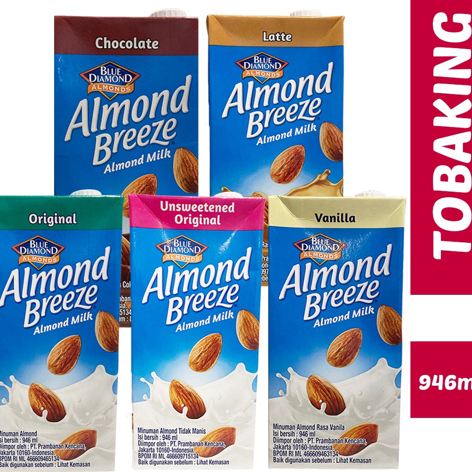 

5fStok Banyak Almond Breeze Blue Diamond 946ml Almond Milk Vanilla Chocolate Latte Barista I41
