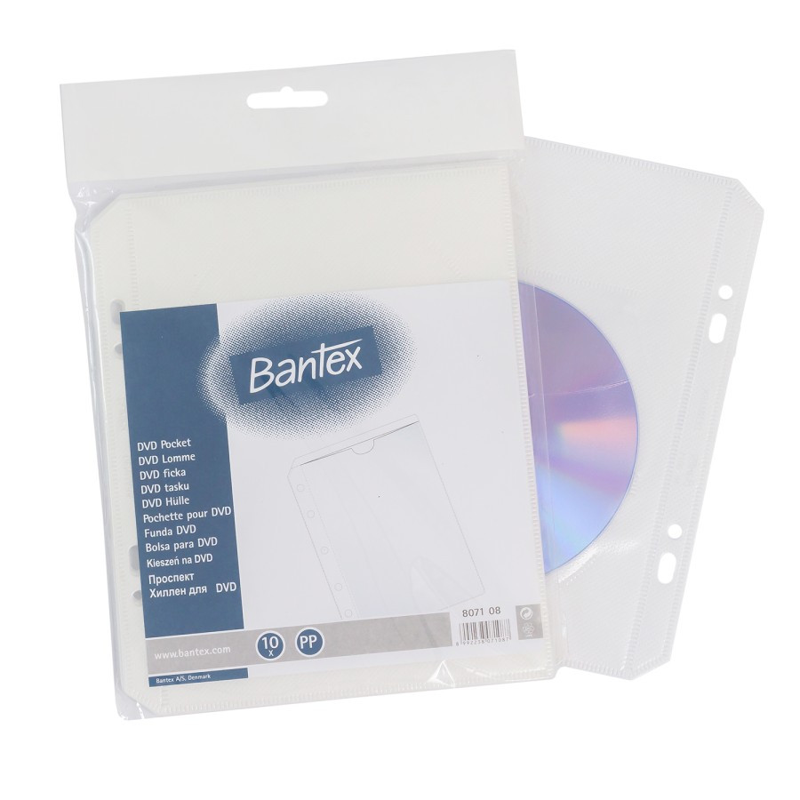 

Bantex DVD Pocket 10 Sheets 2 Holes #8071 08