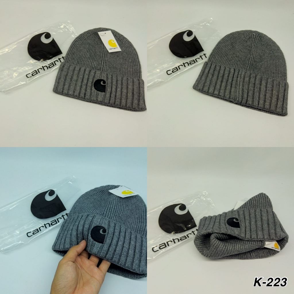 K-223 Topi Kupluk / Short Beanie Carhatt Grey