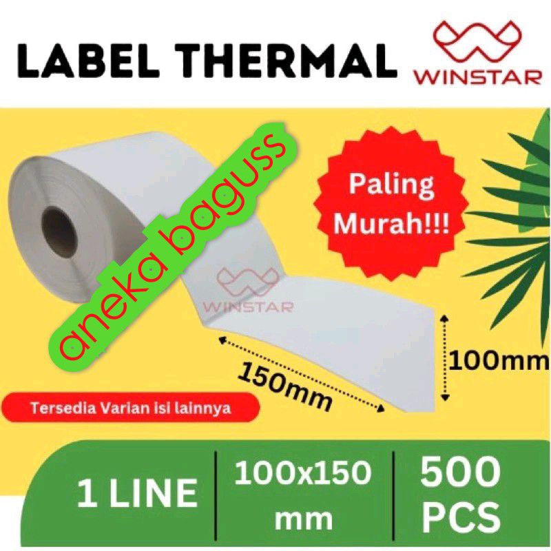 

AB kertas sticker thermal untuk resi toko online isi 2 bj